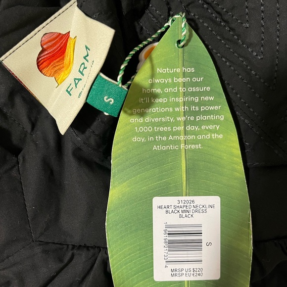 FARM Rio Black Puff Sleeve Dress - Picture 6 of 6